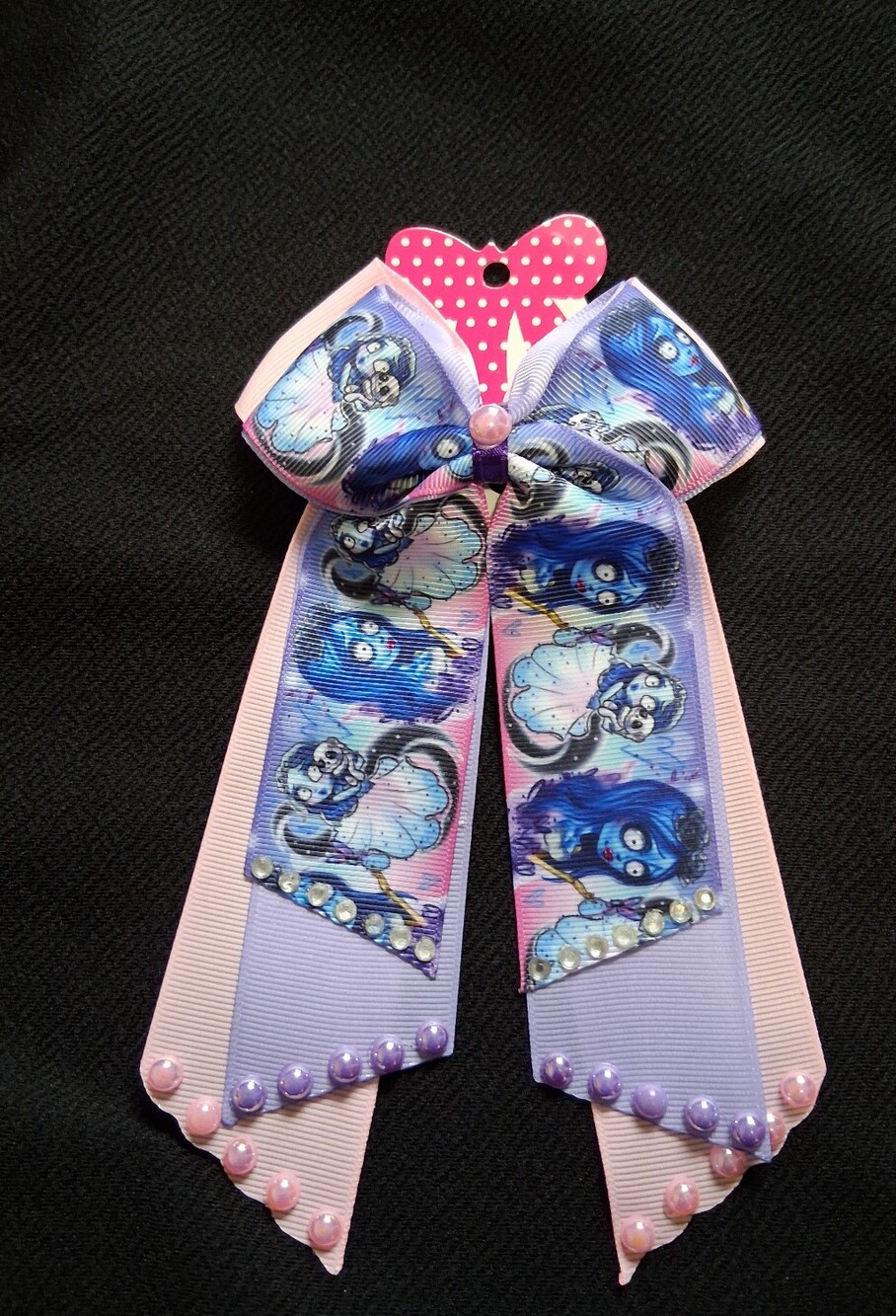 Corpse Bride Bow Hair Clip